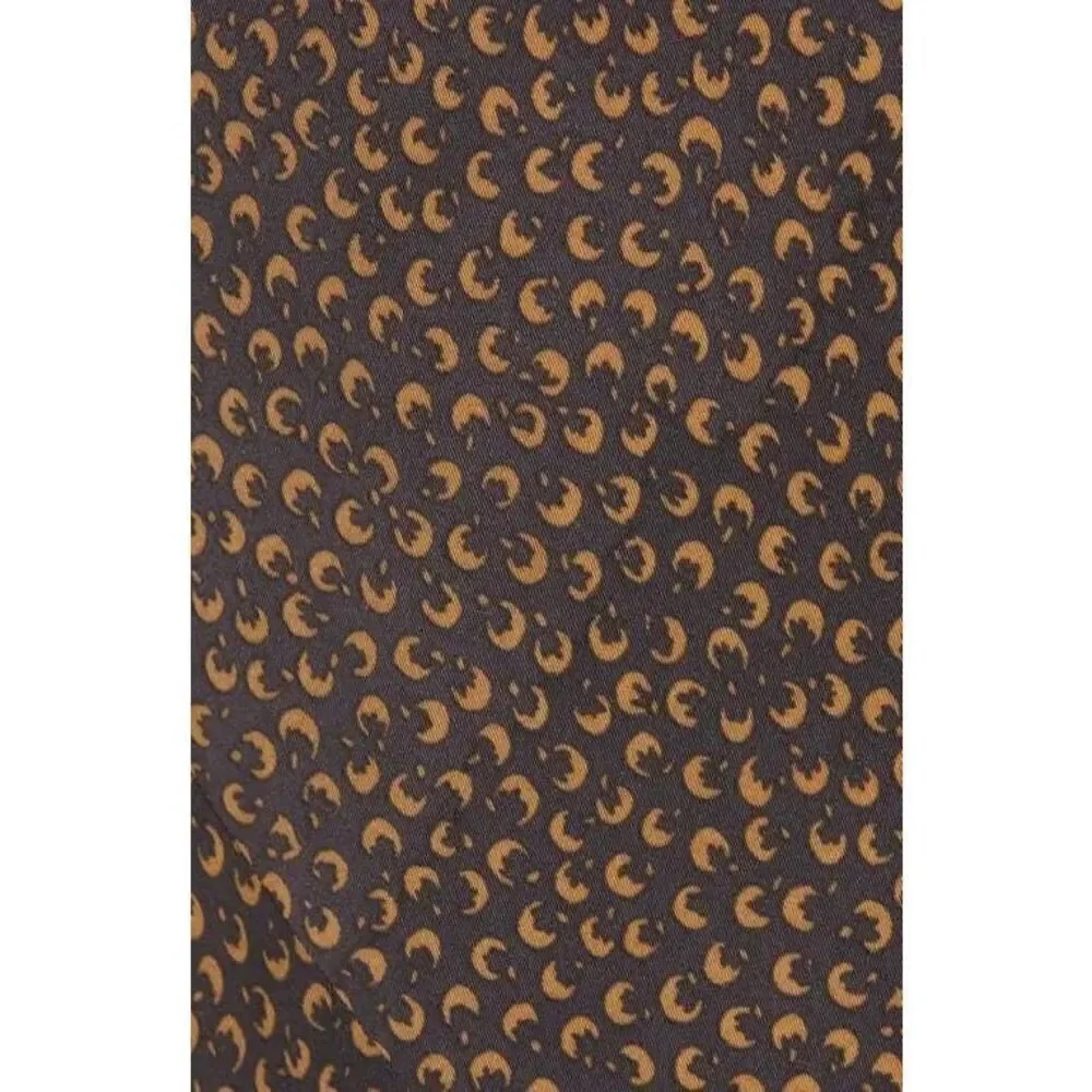 Vince scoop neck maxi slip dress silk black tan size XS